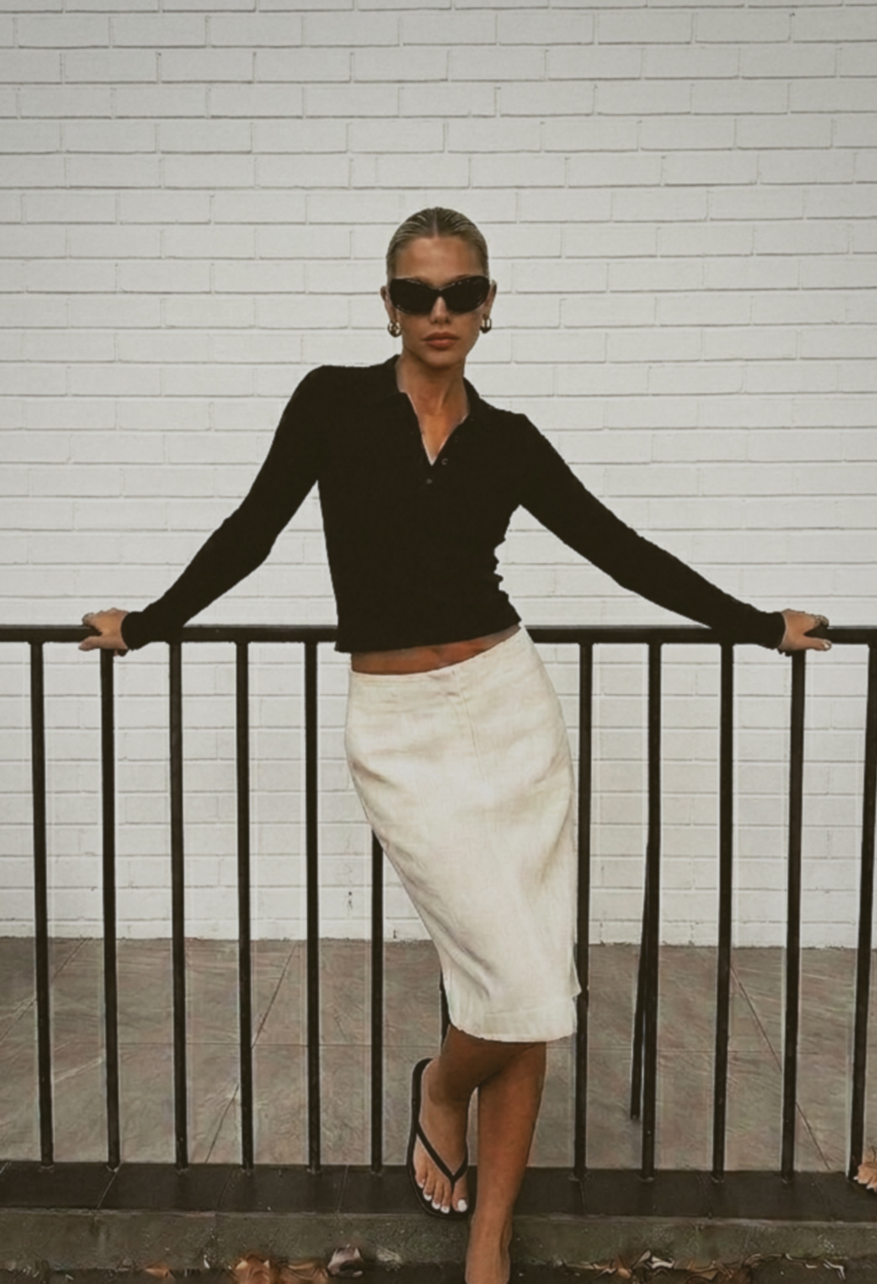 INES POLO NECK TOP
