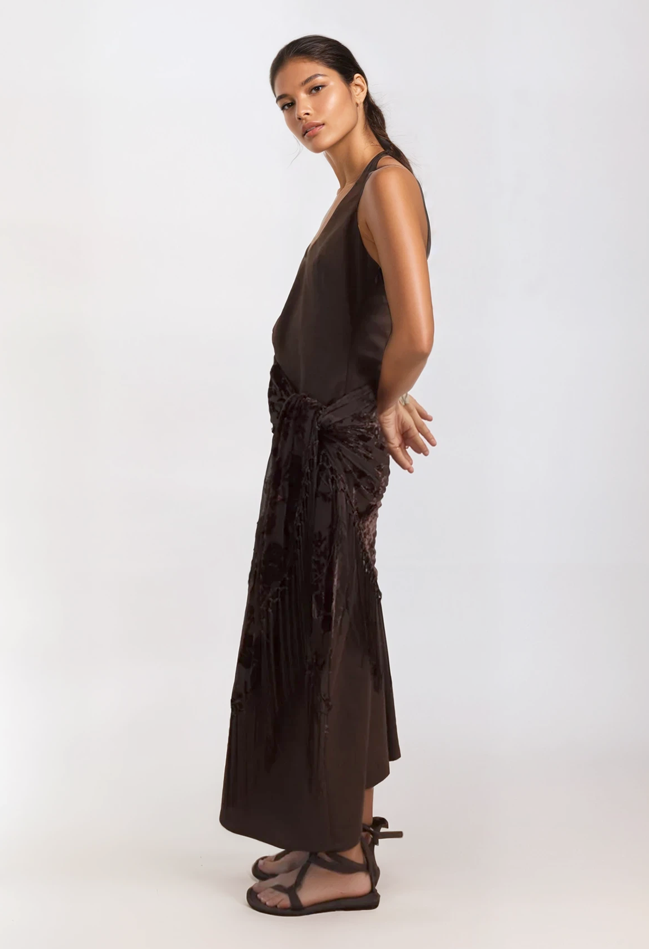 MANON MIDI SCARF DRESS