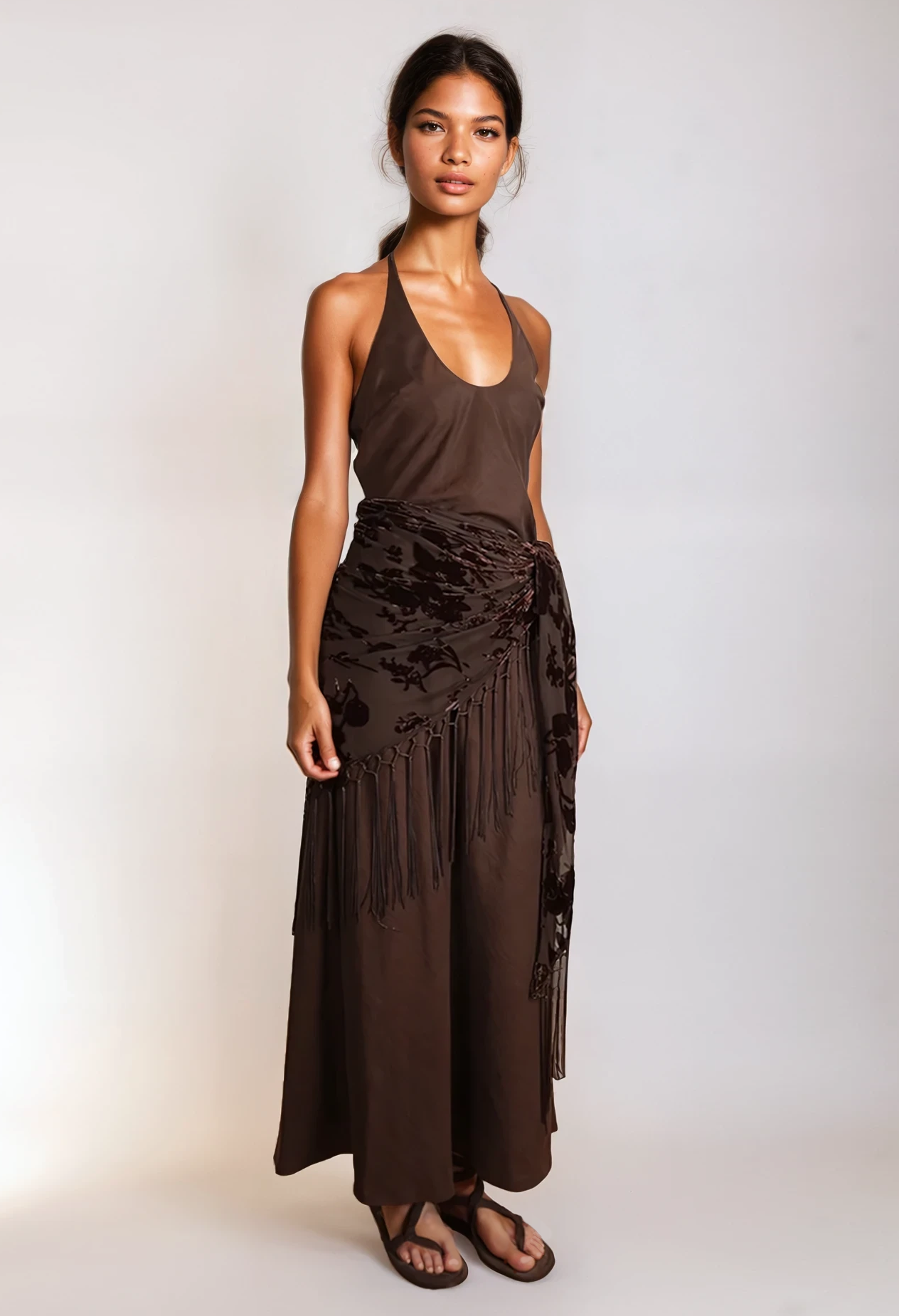 MANON MIDI SCARF DRESS