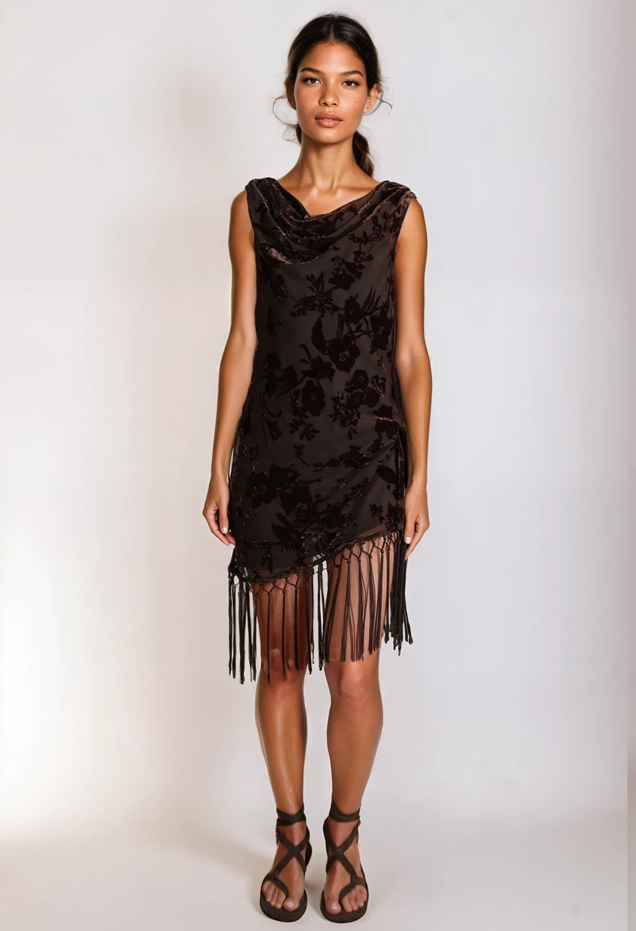 ASTLEY COWL MINI DRESS
