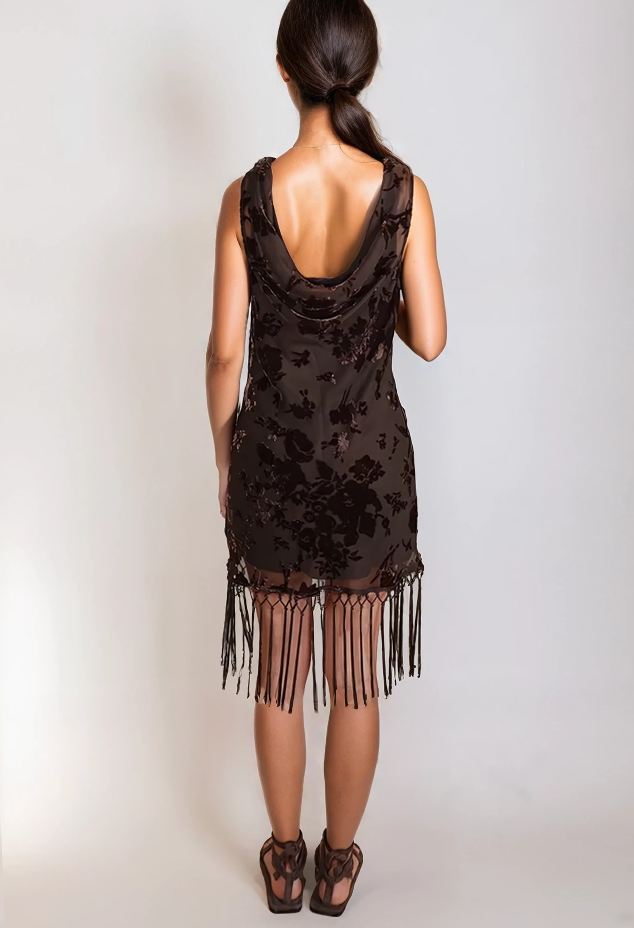ASTLEY COWL MINI DRESS