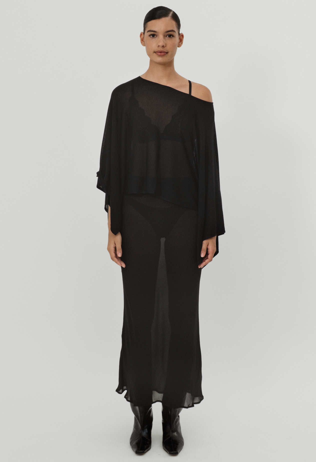 ASTOR SILK BLEND CAPE TOP