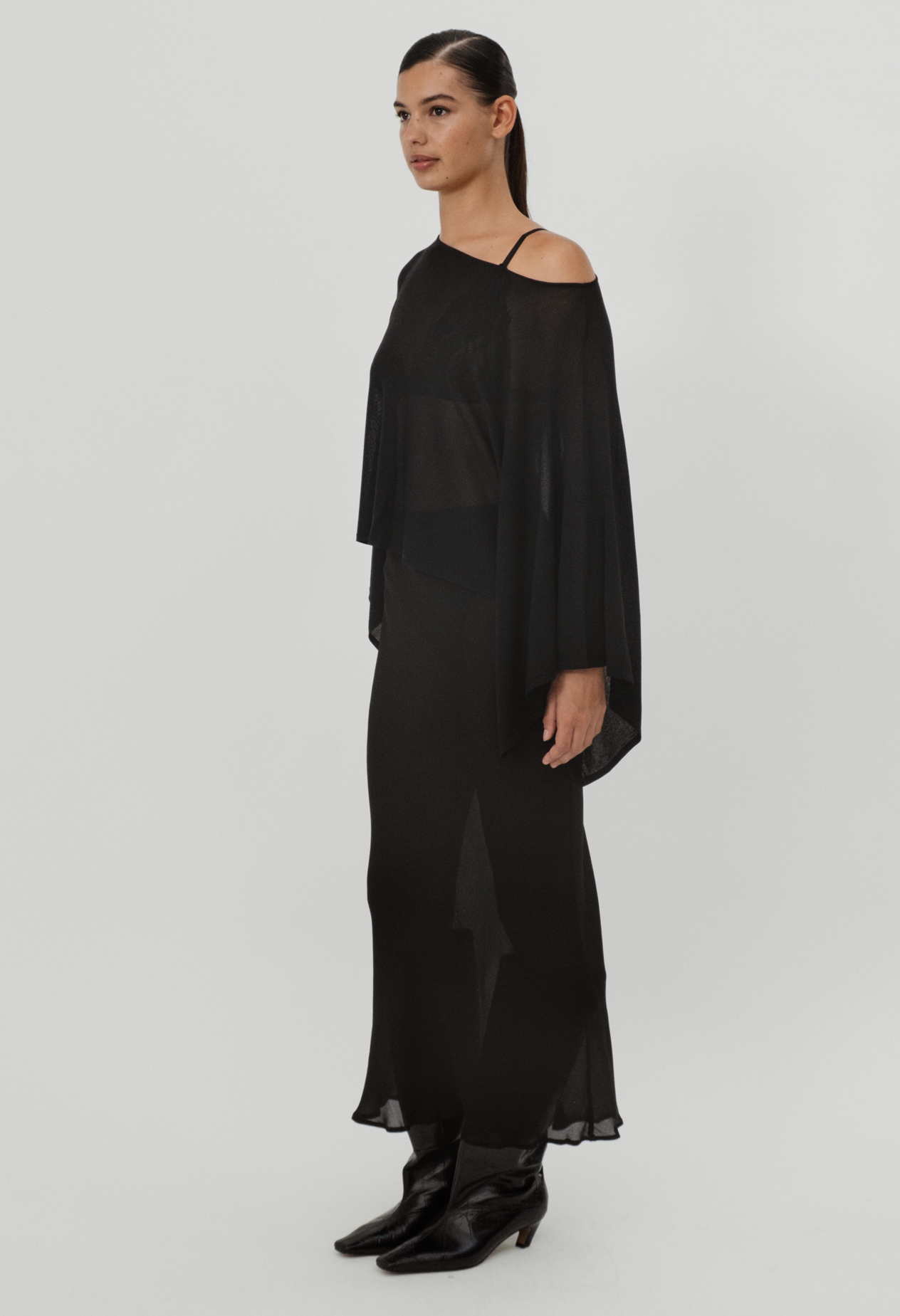 ASTOR SILK BLEND CAPE TOP