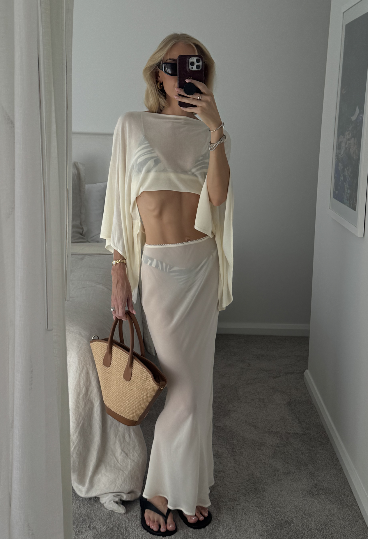 ANOUK SHEER SLIP SKIRT