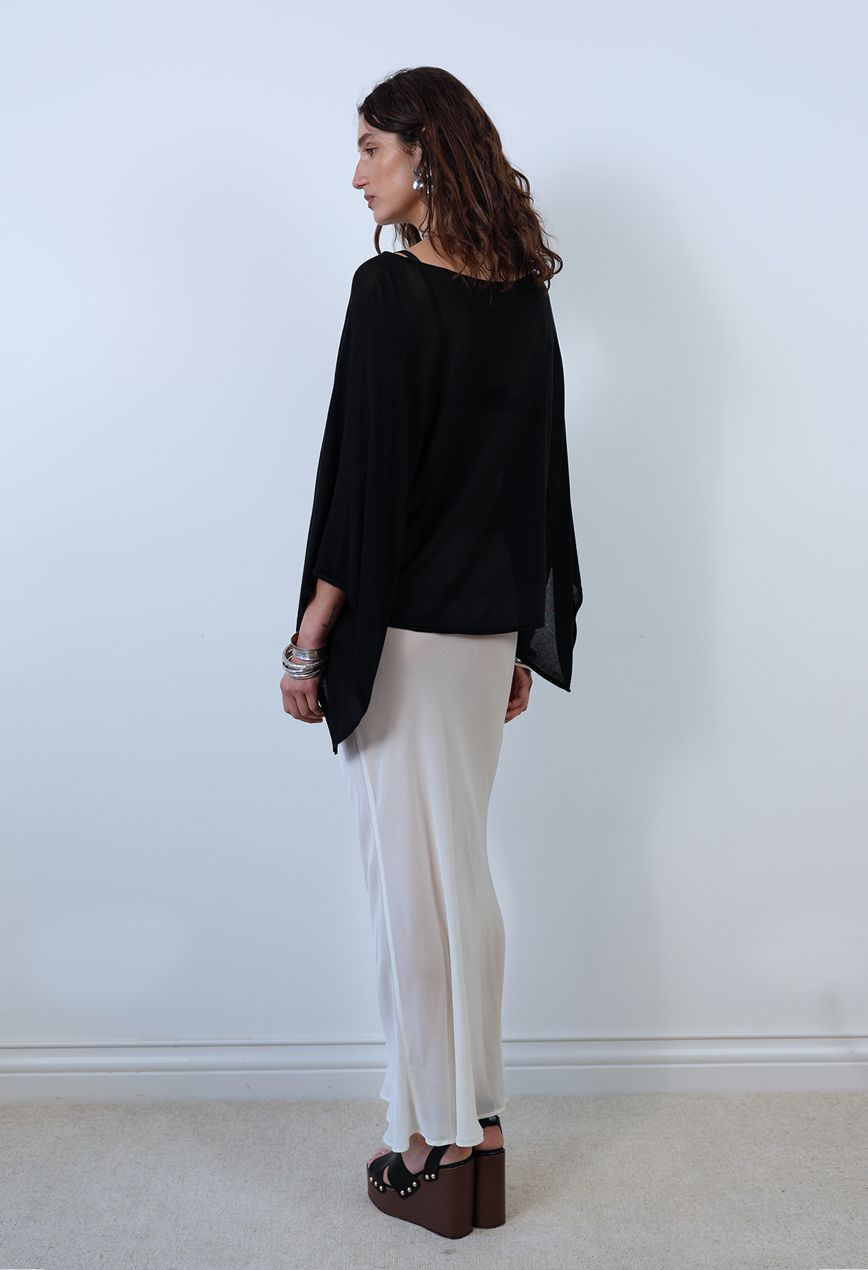 ASTOR SILK BLEND CAPE TOP