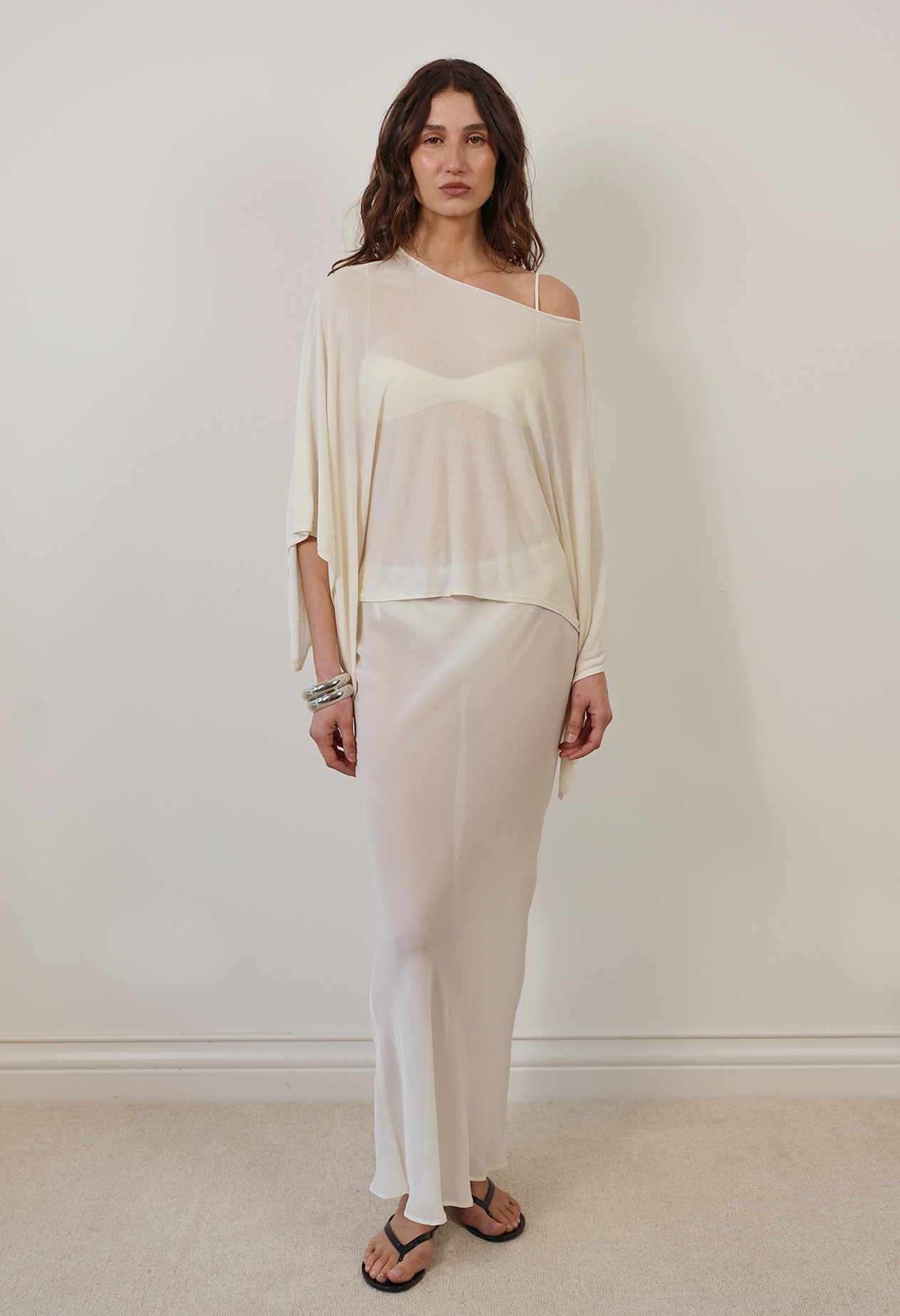 ASTOR SILK BLEND CAPE TOP