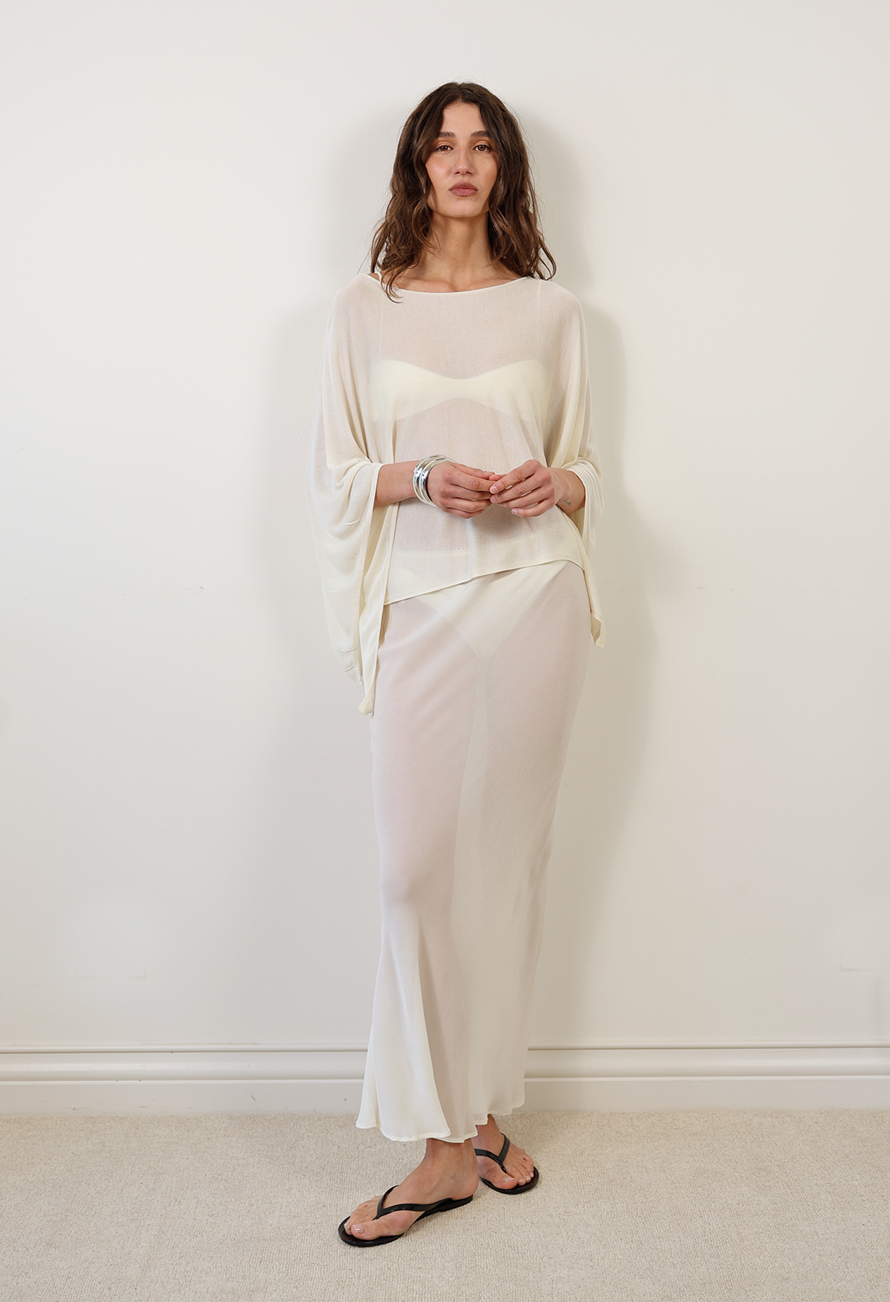 ASTOR SILK BLEND CAPE TOP