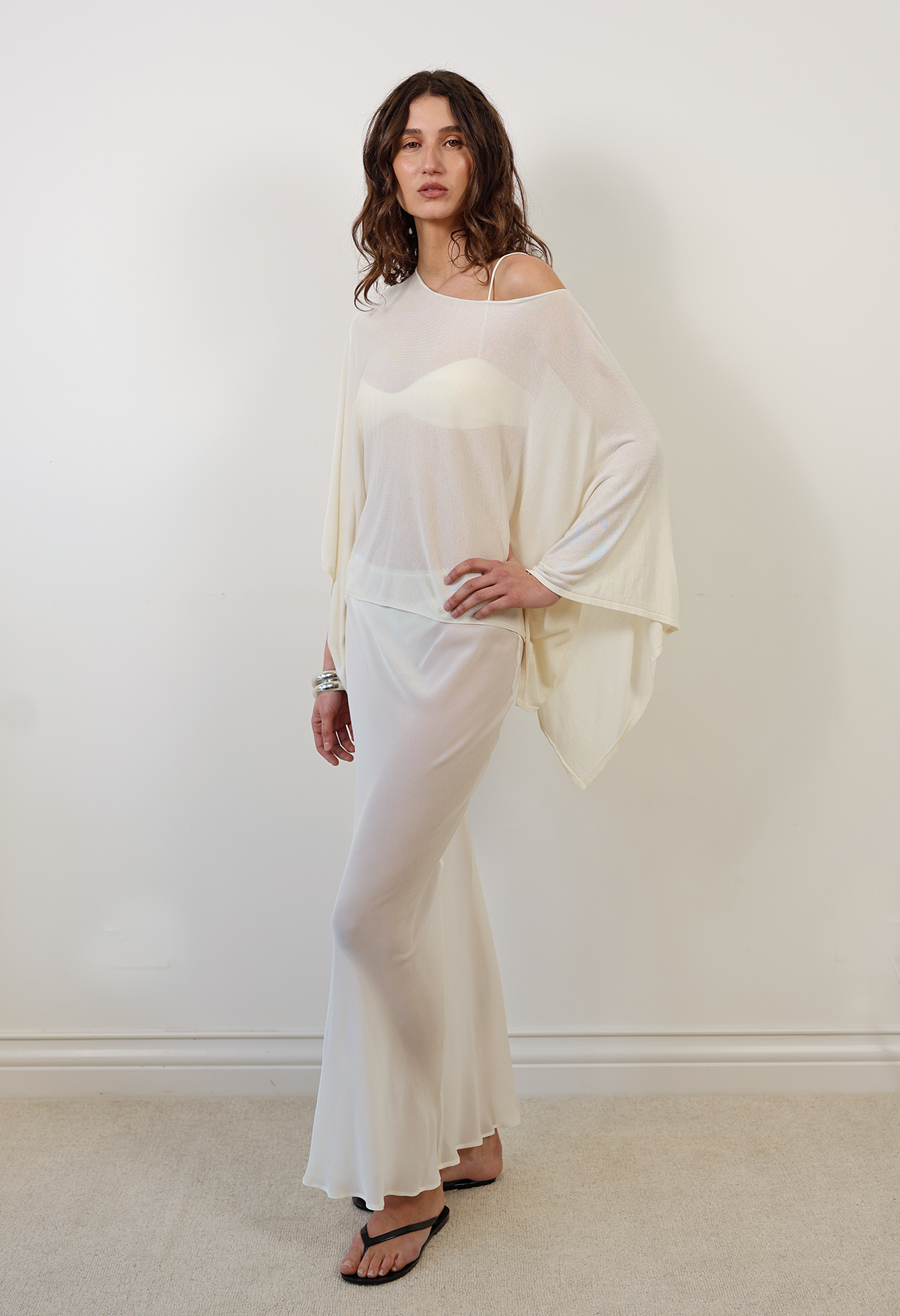 ASTOR SILK BLEND CAPE TOP