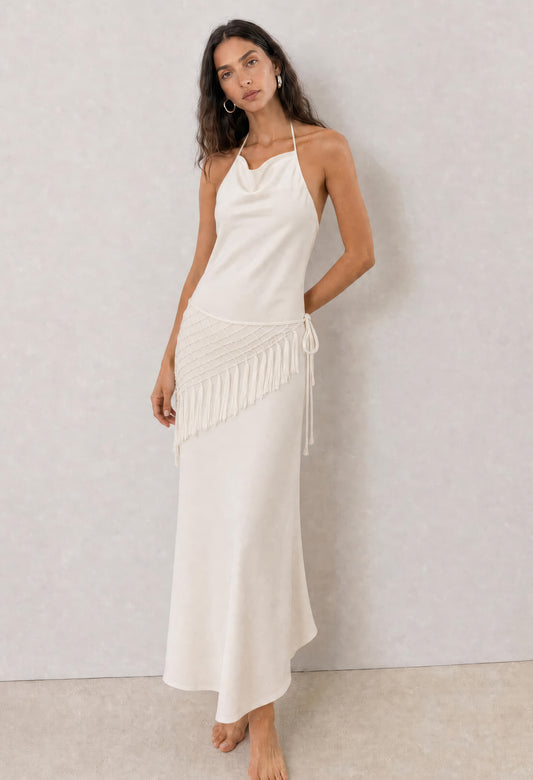 MANON BEADED SCARF DRESS