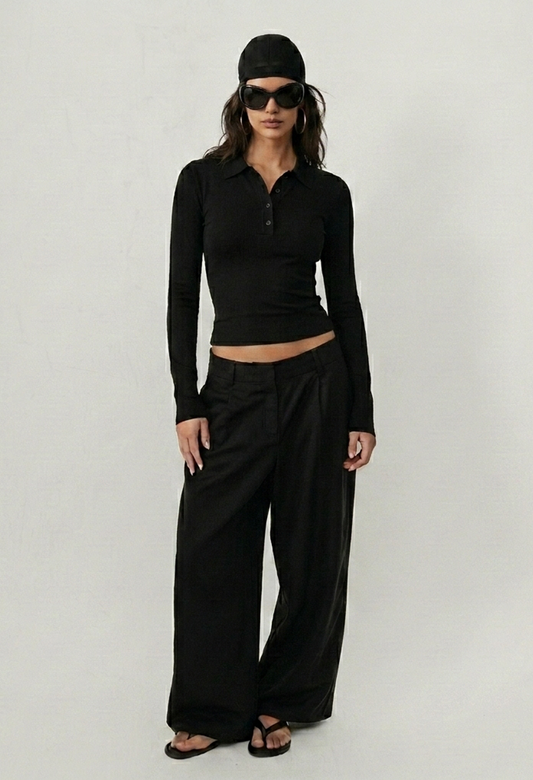 INES POLO NECK TOP